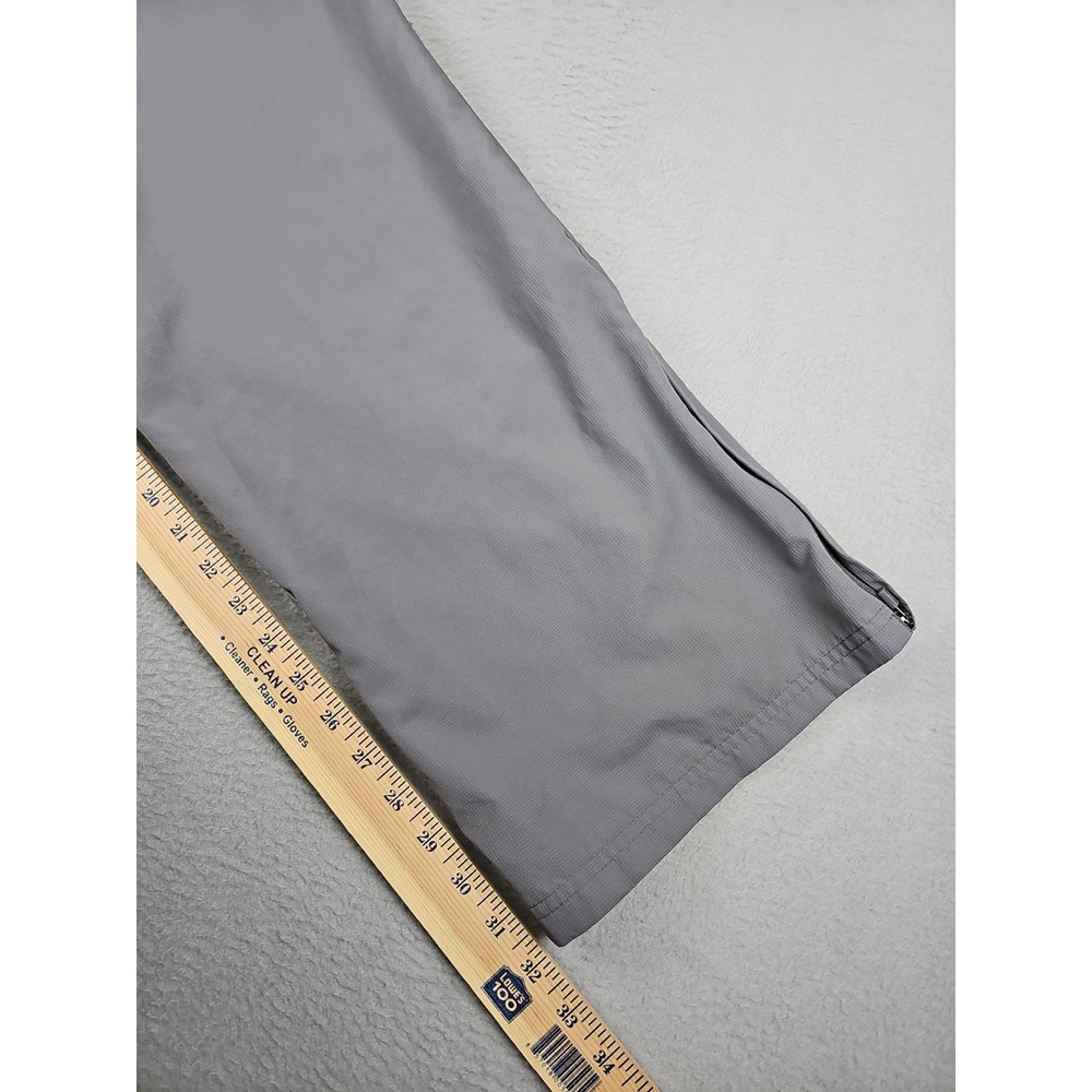 Under Armour Windbreaker Track Pants Men XL Gray Loose 32" Woven Vital Warmup - Picture 9 of 9